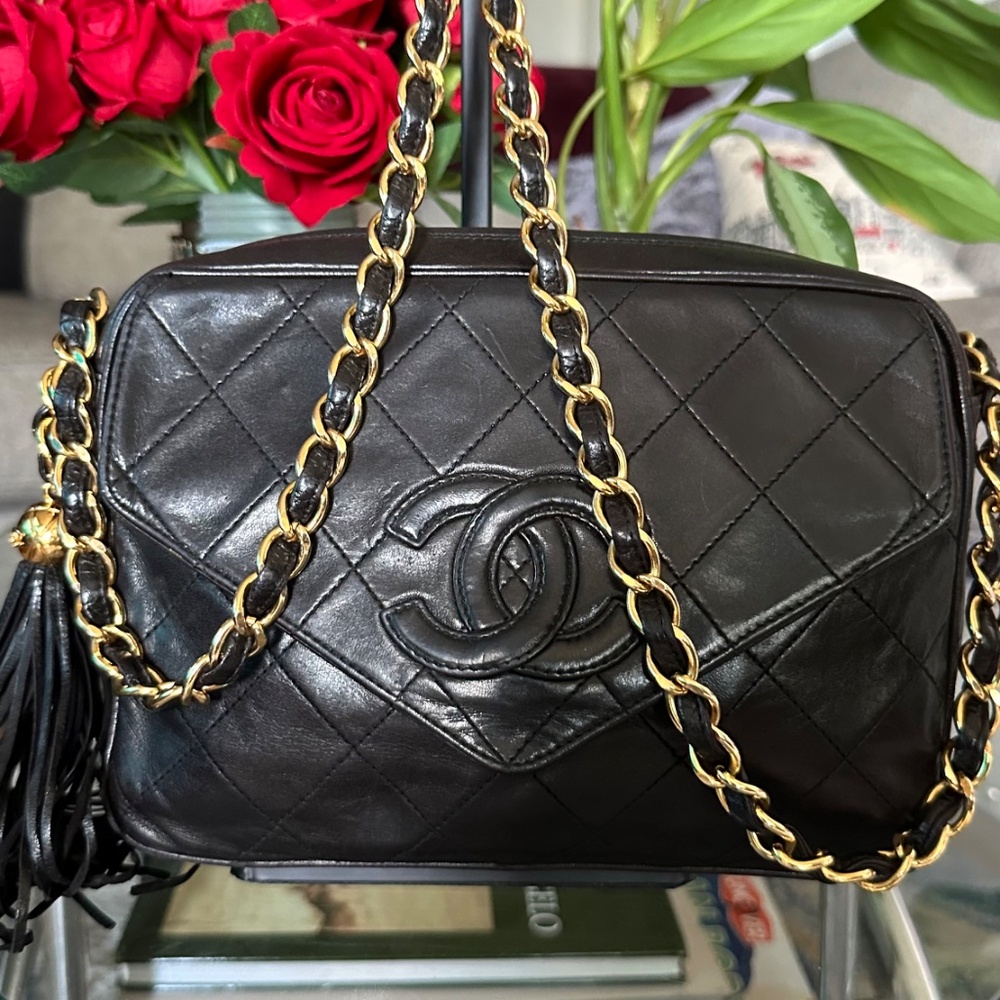 Brown Lambskin Chanel Camera Bag Crossbody - Picture 3 of 17